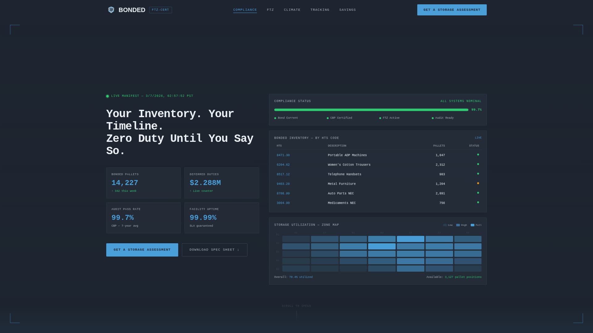 Warehouse & Distribution Privacy Policy Website Template