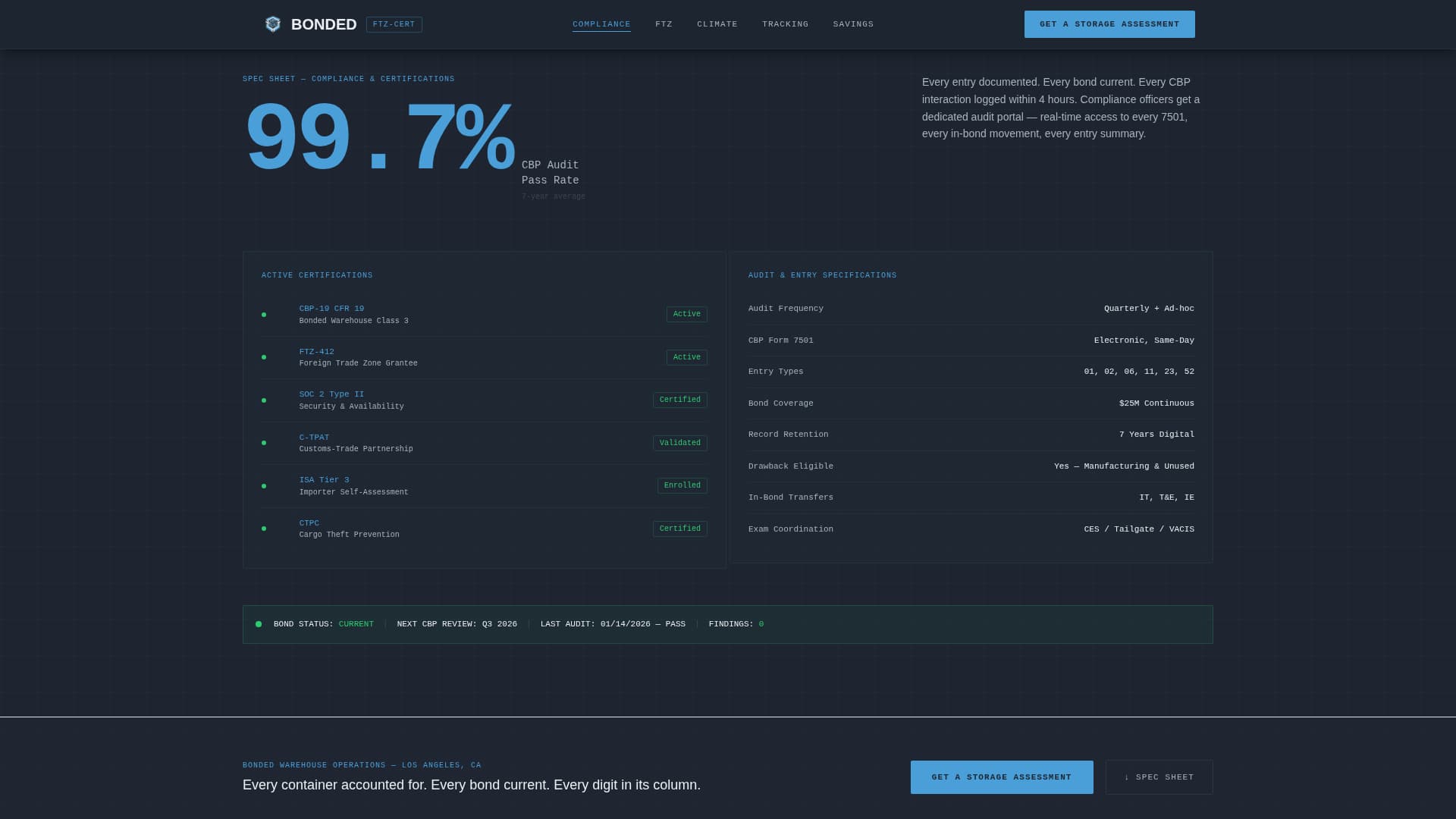 Warehouse & Distribution Privacy Policy Website Template
