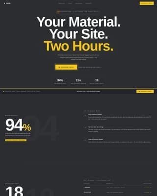 Haul - Precision Construction Landing Page Template
