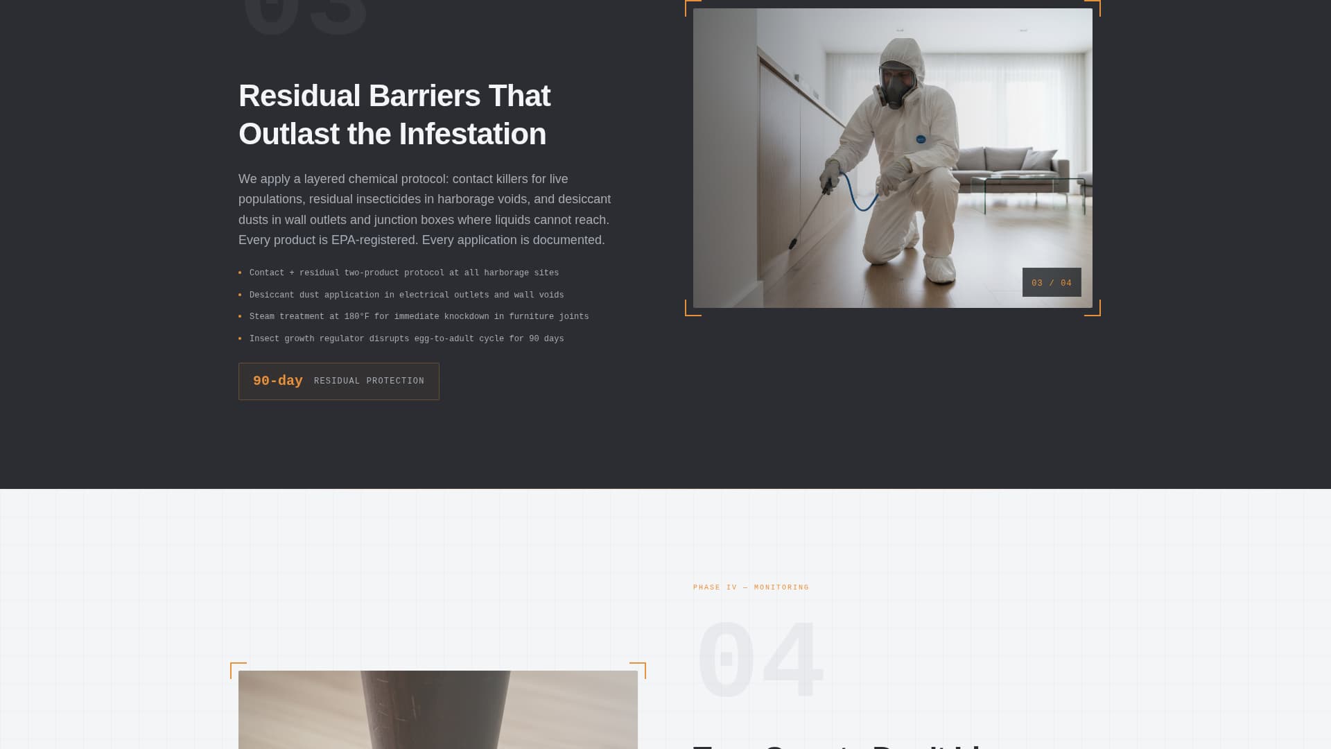 Bed Bug Exterminator Website Template with Inspection Booking
