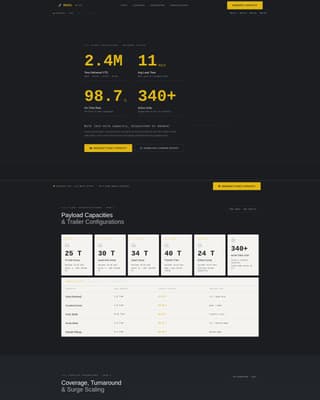 Haul - Precision Bulkdelivery Landing Page Template