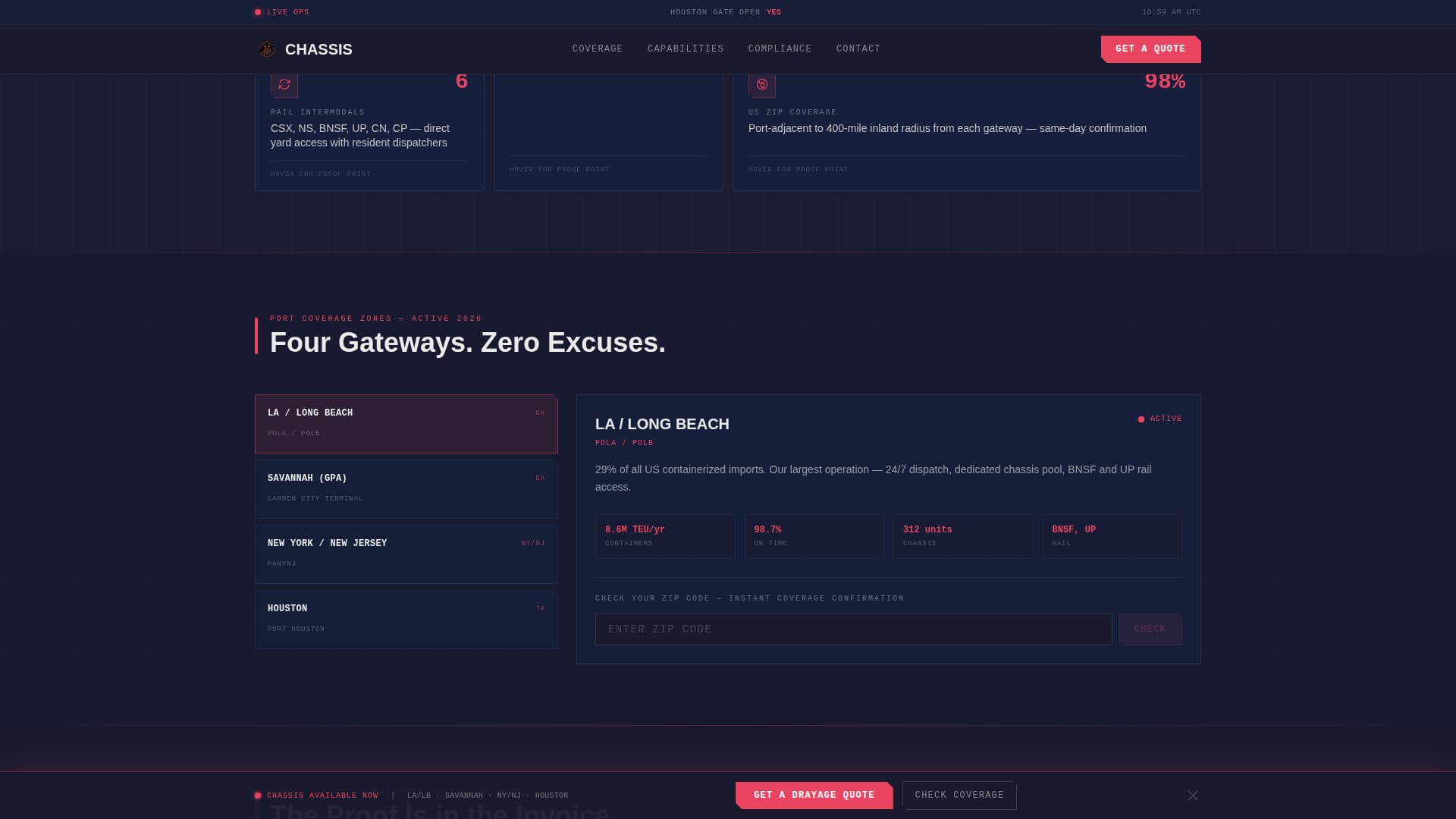 Freight & Cargo Specialist Professional Website Template