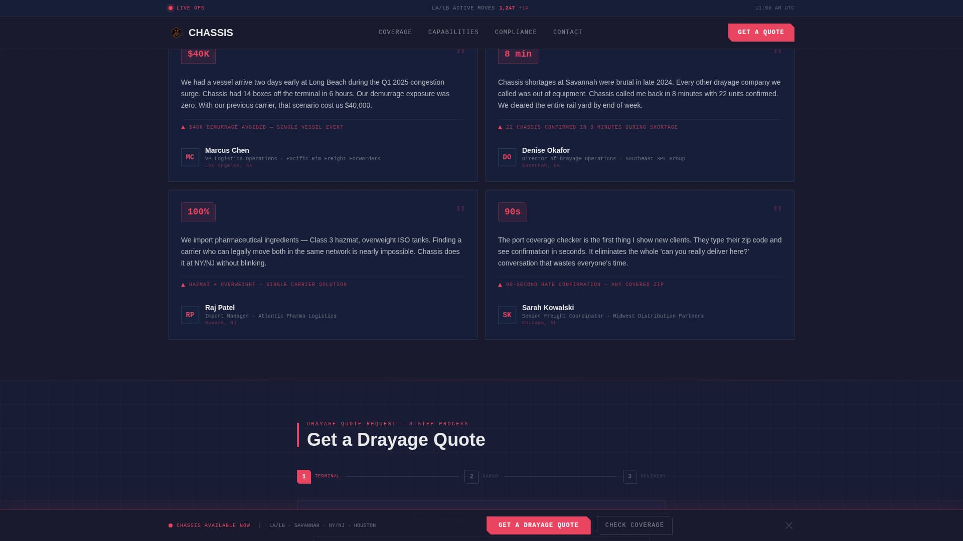 Freight & Cargo Specialist Professional Website Template