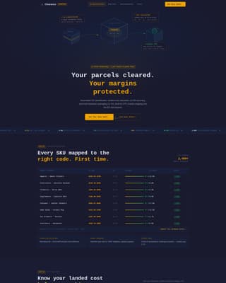 Clearance — Expert Customs Brokerage Landing Page Template