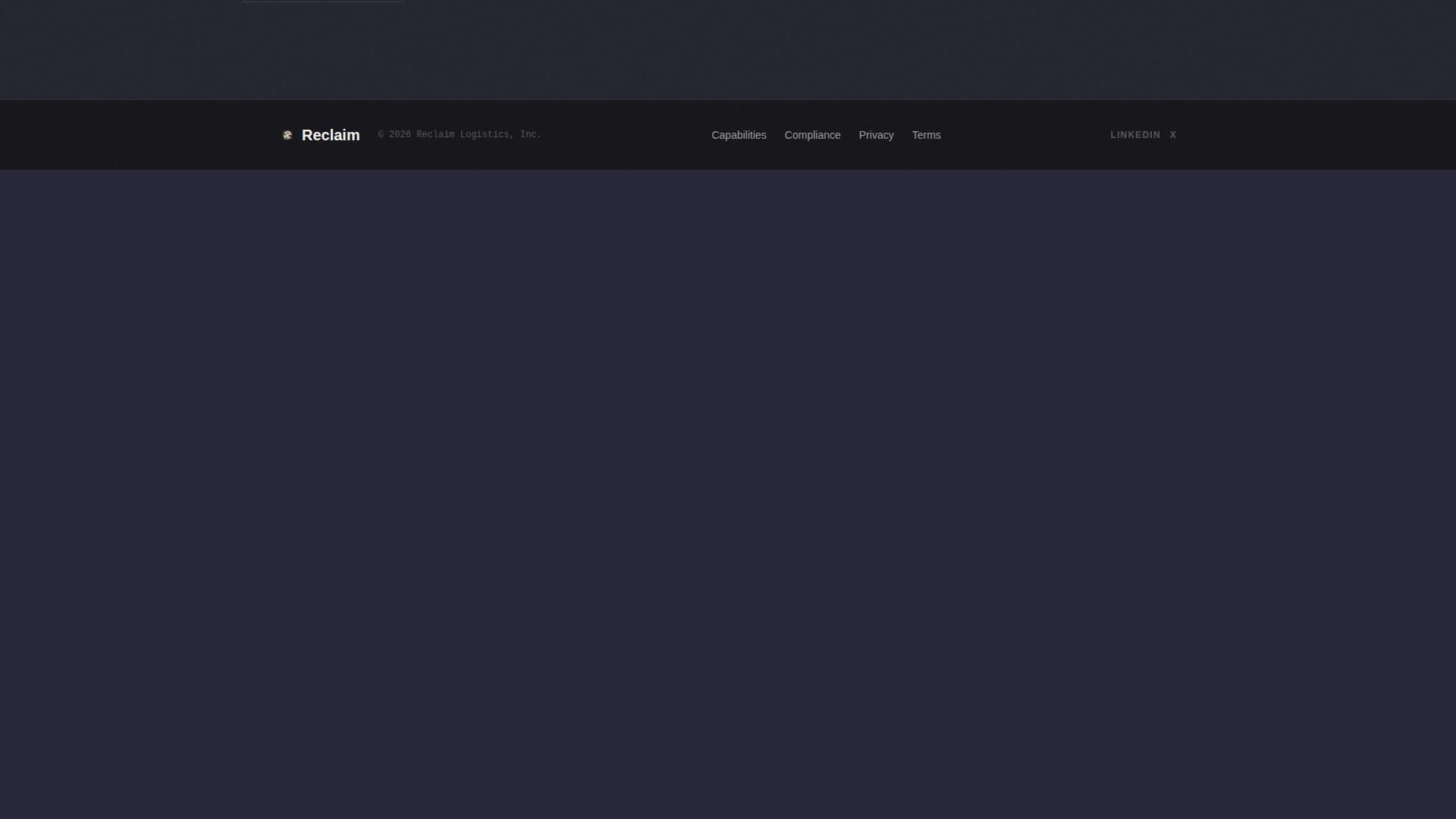 Reclaim - Precision Reverselogistics Landing Page Template