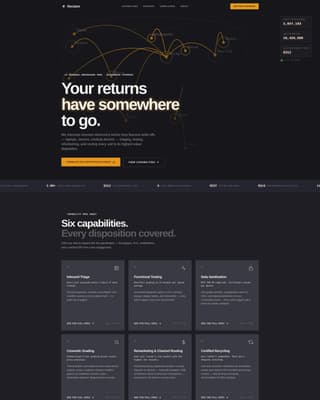 Reclaim - Precision Reverselogistics Landing Page Template