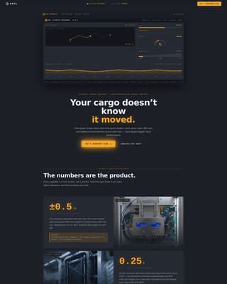 Haul - Climatecontrolled Electronics Landing Page Template