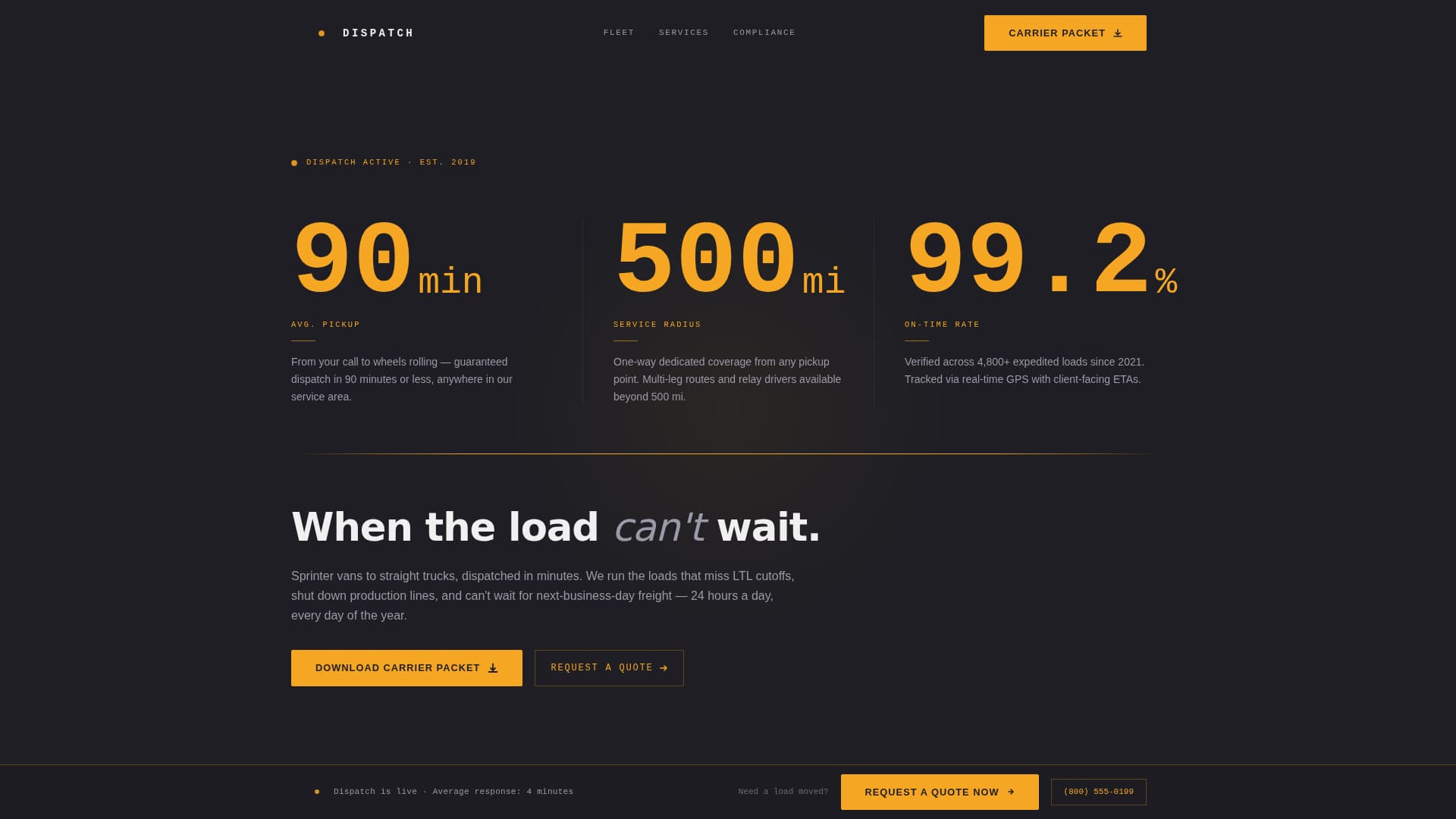 Freight & Cargo Privacy Policy Website Template