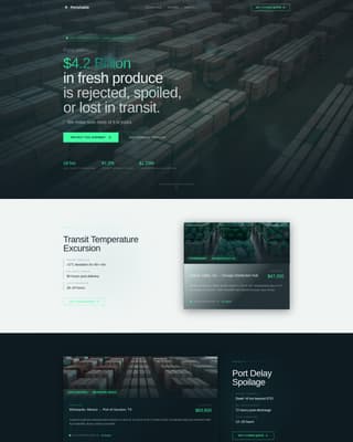 Perishable - Precision Produce Landing Page Template