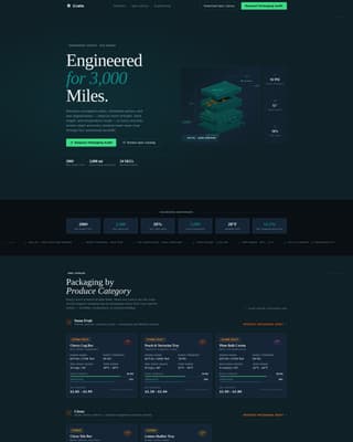 Crate - Precision Produce Landing Page Template