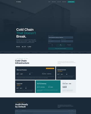 Haul - Reliable Coldchain Landing Page Template