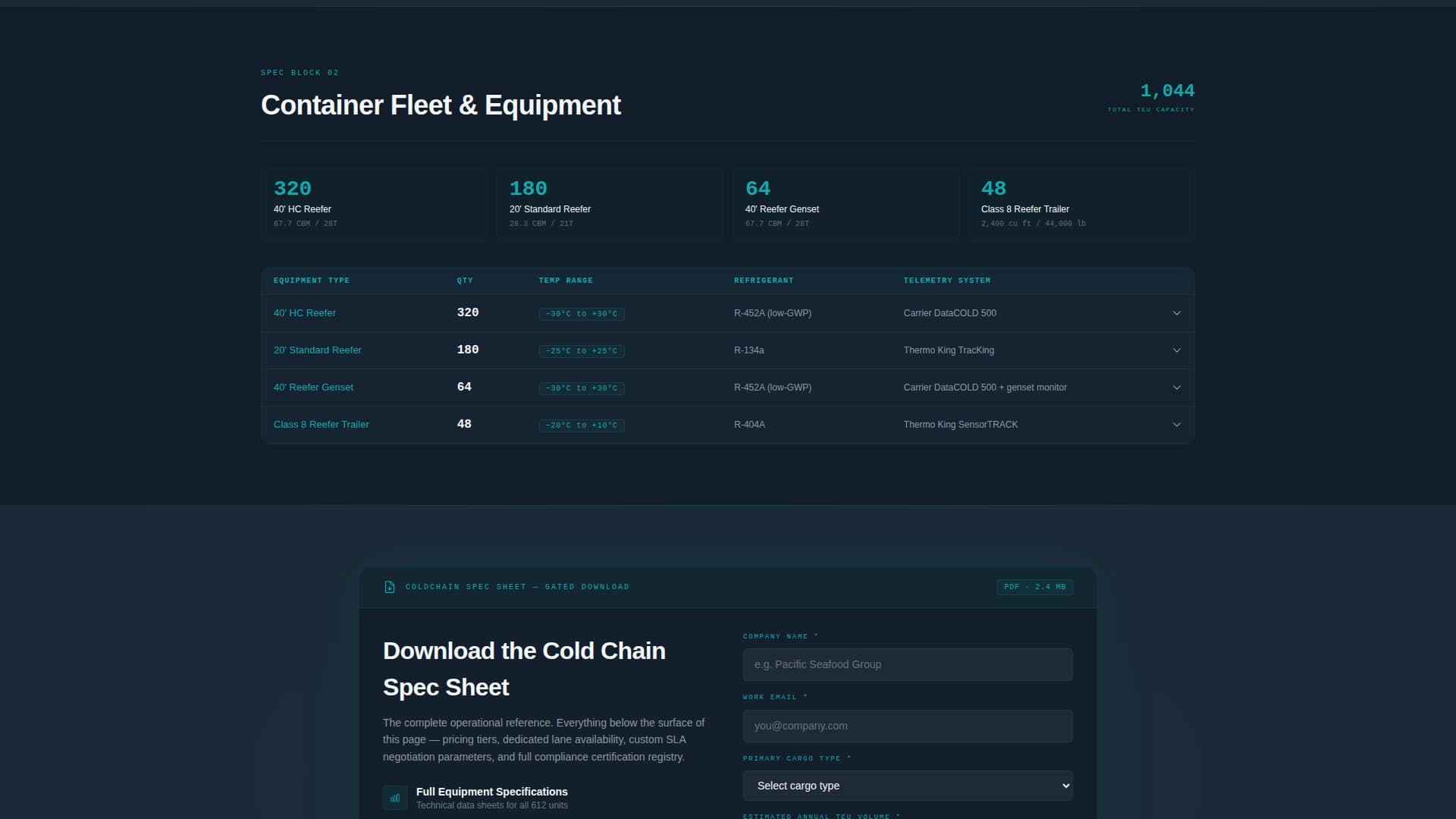 Coldchain — Expert Temperature-Control Landing Page Template