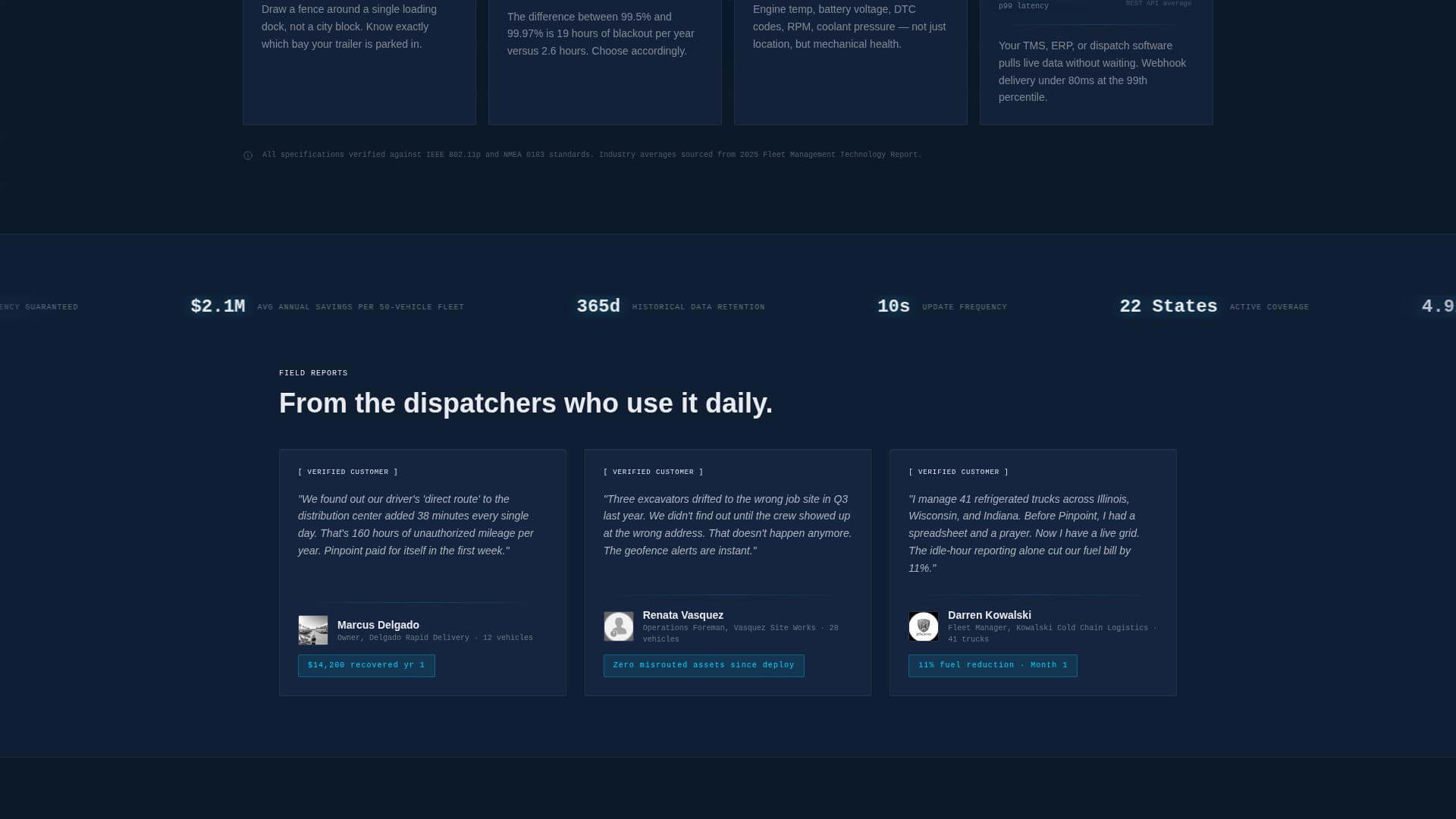 Advanced Fleet & Transportation Management Cost Estimator Website Template