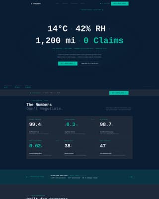 Frosthaul - Precision Fashionlogistics Landing Page Template