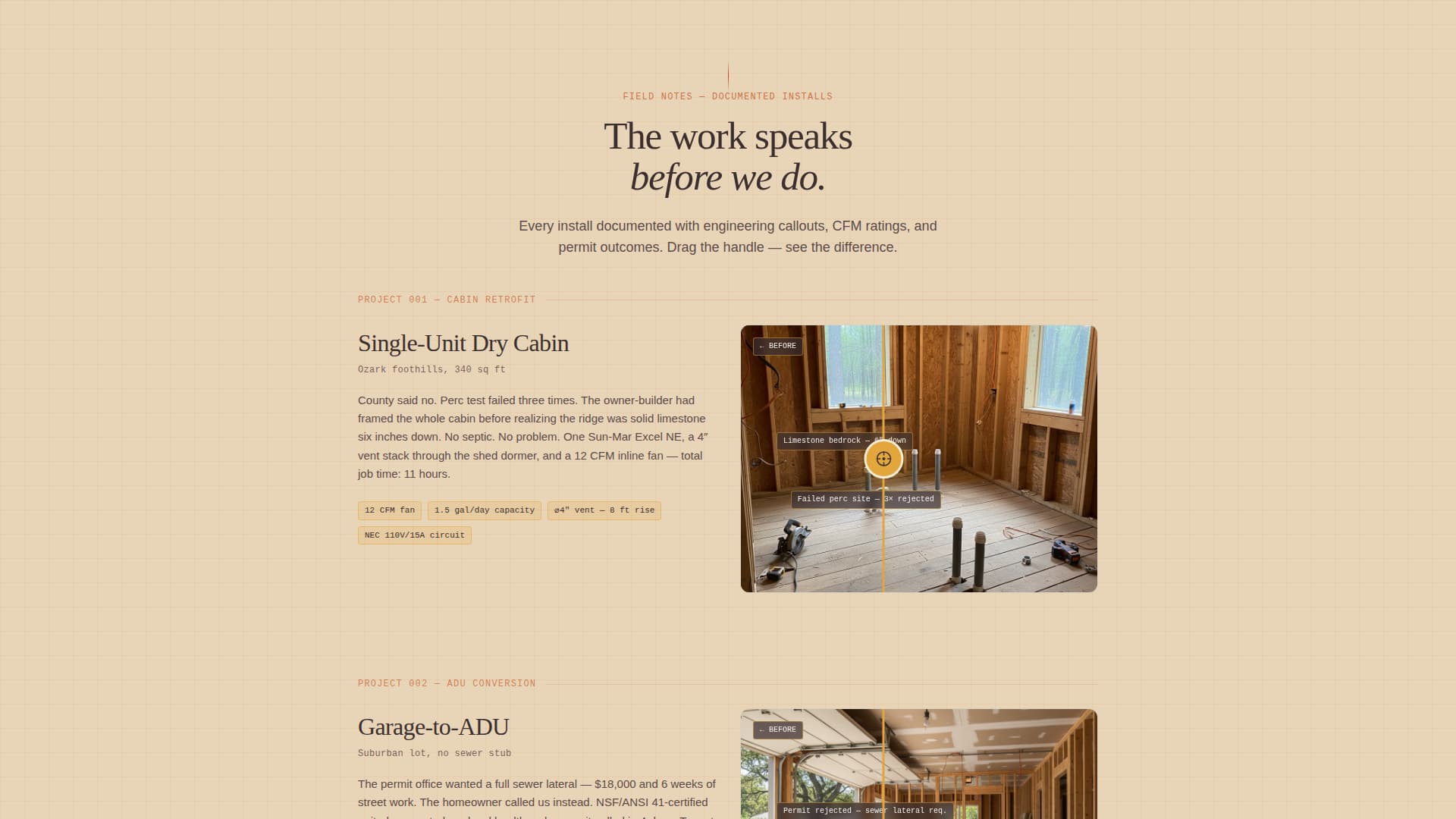 Complete Specialty Construction Appointment Booking Website Template
