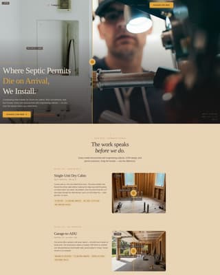 Complete Specialty Construction Appointment Booking Website Template