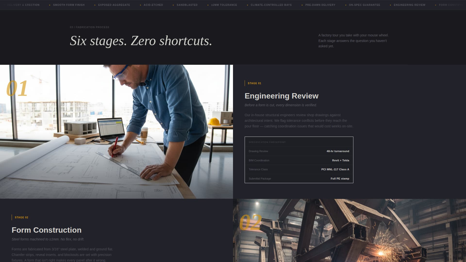 Advanced Concrete Products Professional Website Template