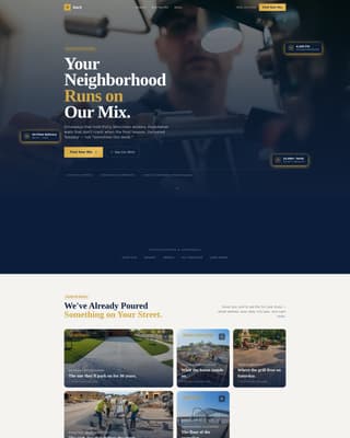 Specialist Concrete Products Professional Website Template