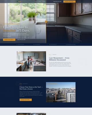 Specialist Kitchen & Bathroom Remodeling Appointment Booking Website Template