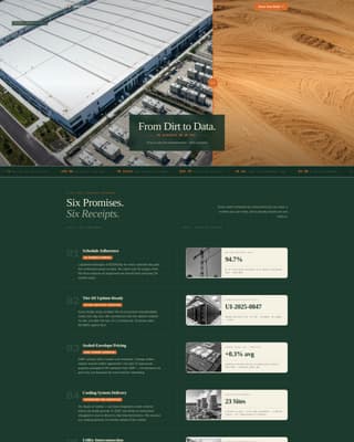 Specialty Construction Professional Website Template