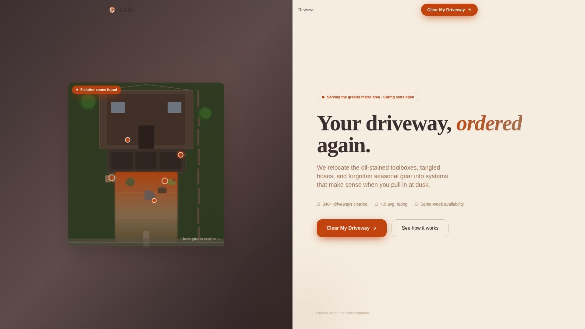 Specialist Driveway Renovation Appointment Booking Website Template