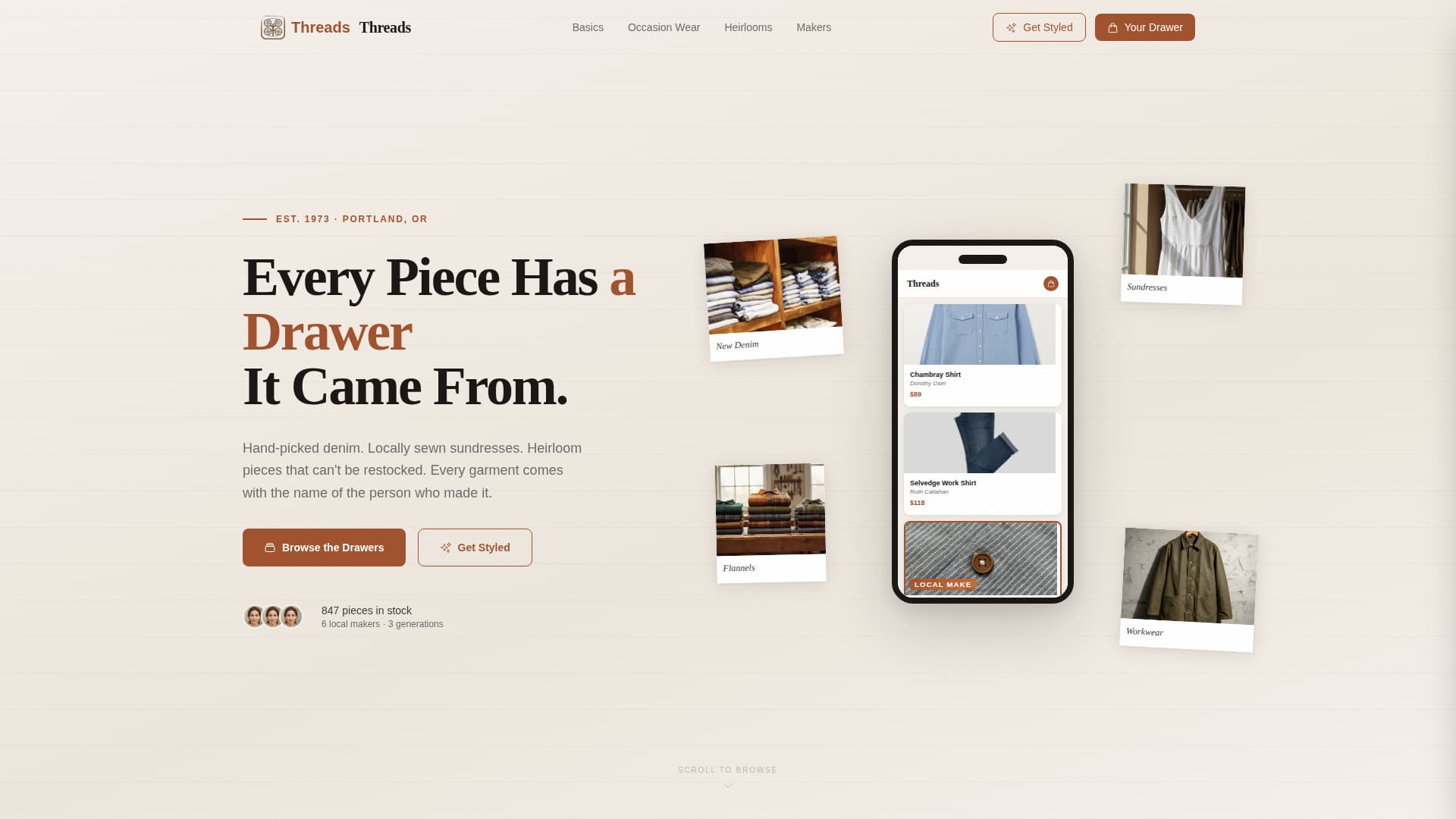 Family-Owned Business Portfolio & Case Study Website Template