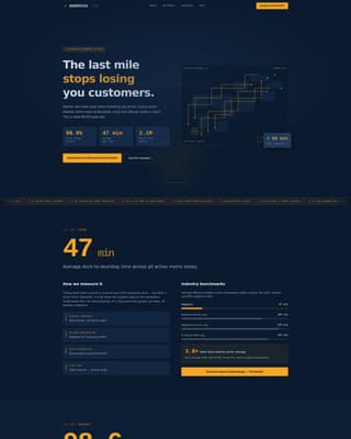 Dispatch - Precision Lastmile Landing Page Template