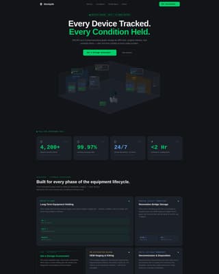 Stockpile - Precision Medicalequipment Landing Page Template