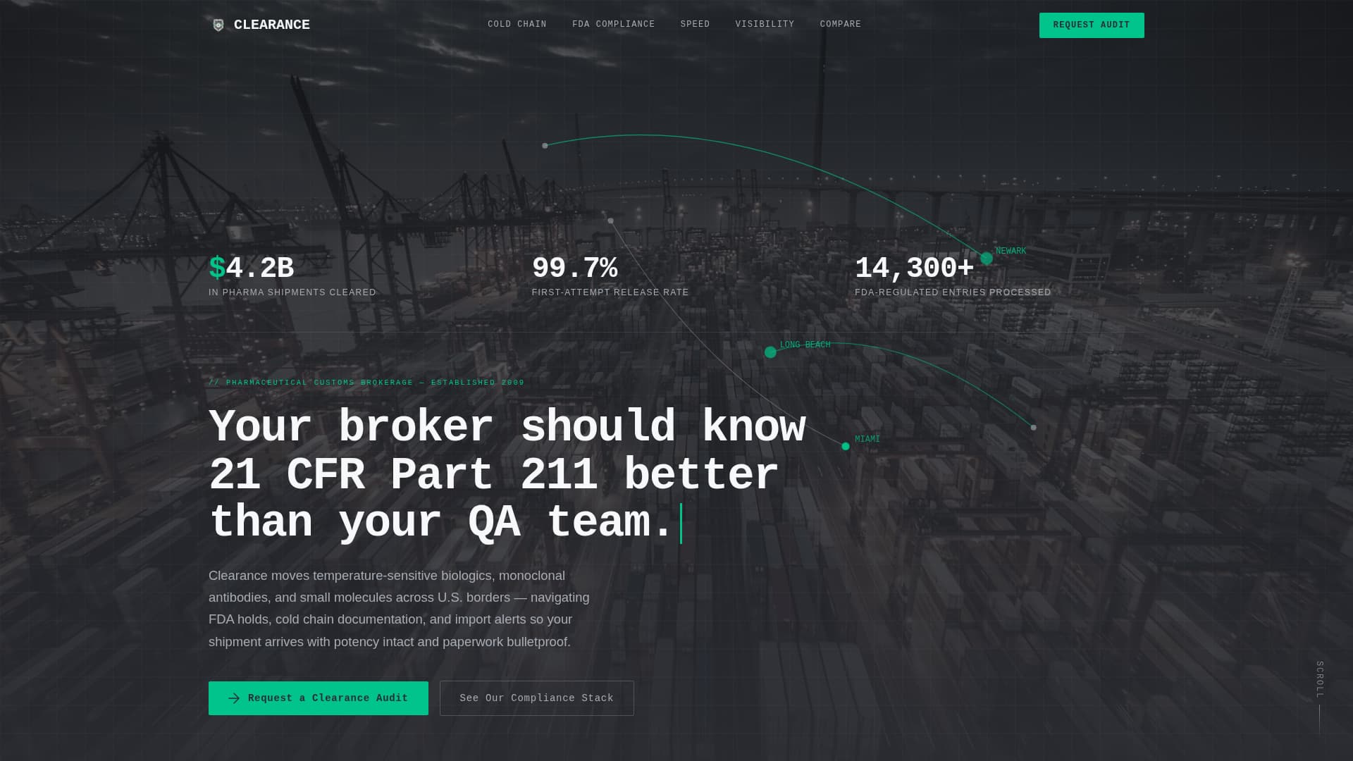 Clearance — Trusted Drug-Approval Landing Page Template