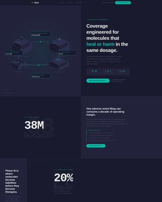 Shield - Precision Pharmaceutical Landing Page Template