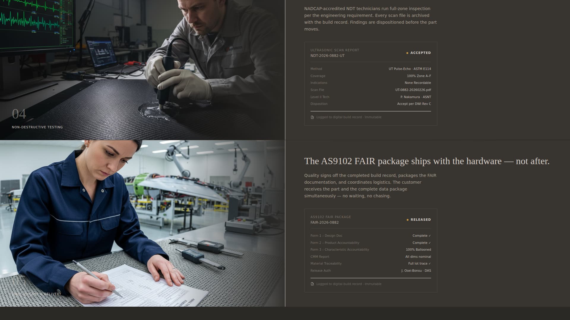 Aerospace Assembly & Defense Contractor Website Template