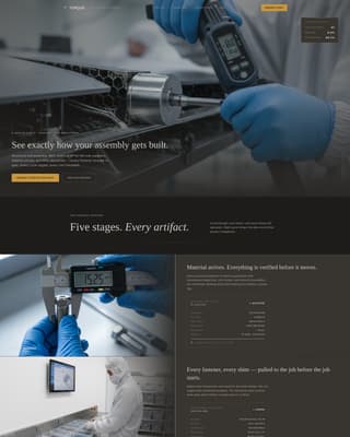 Aerospace Assembly & Defense Contractor Website Template