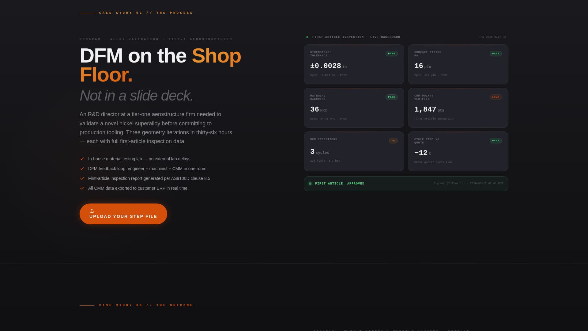 Aerospace Rapid Prototyping Shop Website Template
