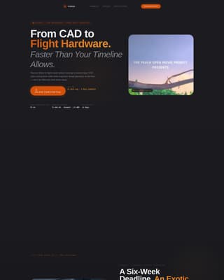 Aerospace Rapid Prototyping Shop Website Template