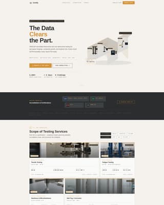 Aerospace Testing & Quality Laboratory Website Template