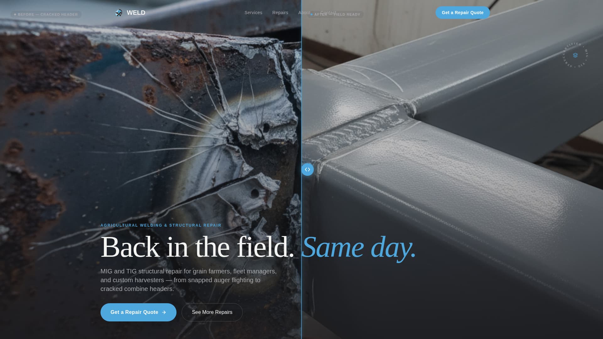 Expert Agricultural Equipment Manufacturing Professional Website Template