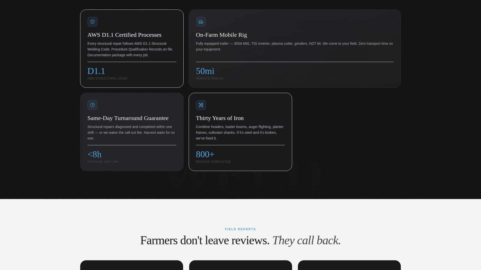 Expert Agricultural Equipment Manufacturing Professional Website Template
