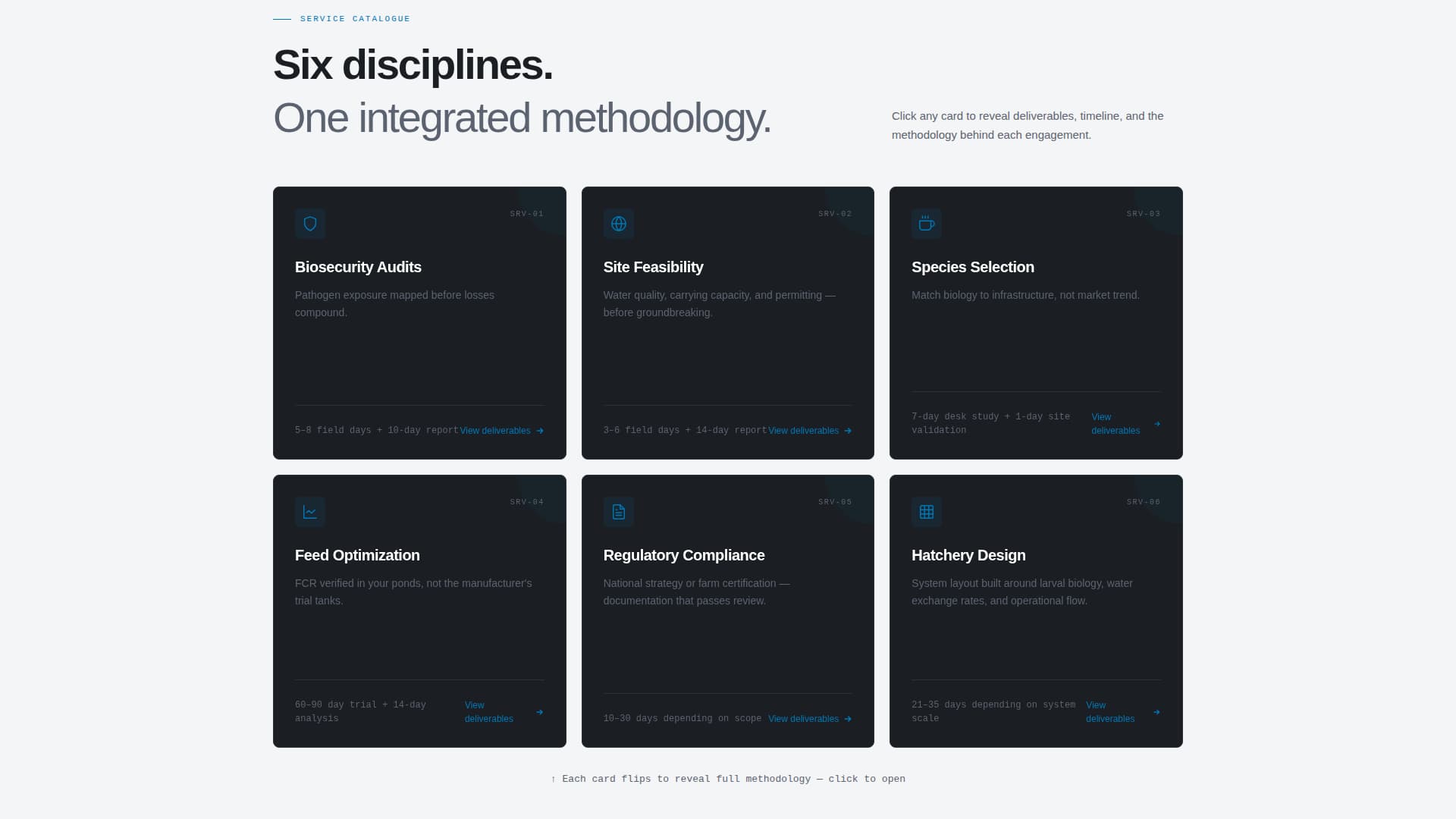 Aquaculture Consulting Services Website Template