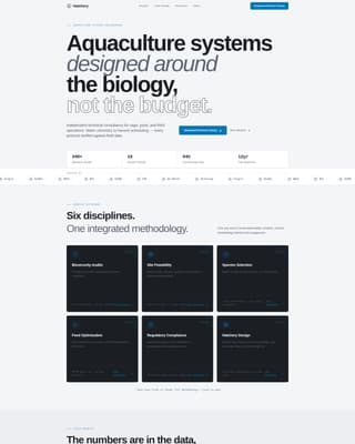 Aquaculture Consulting Services Website Template