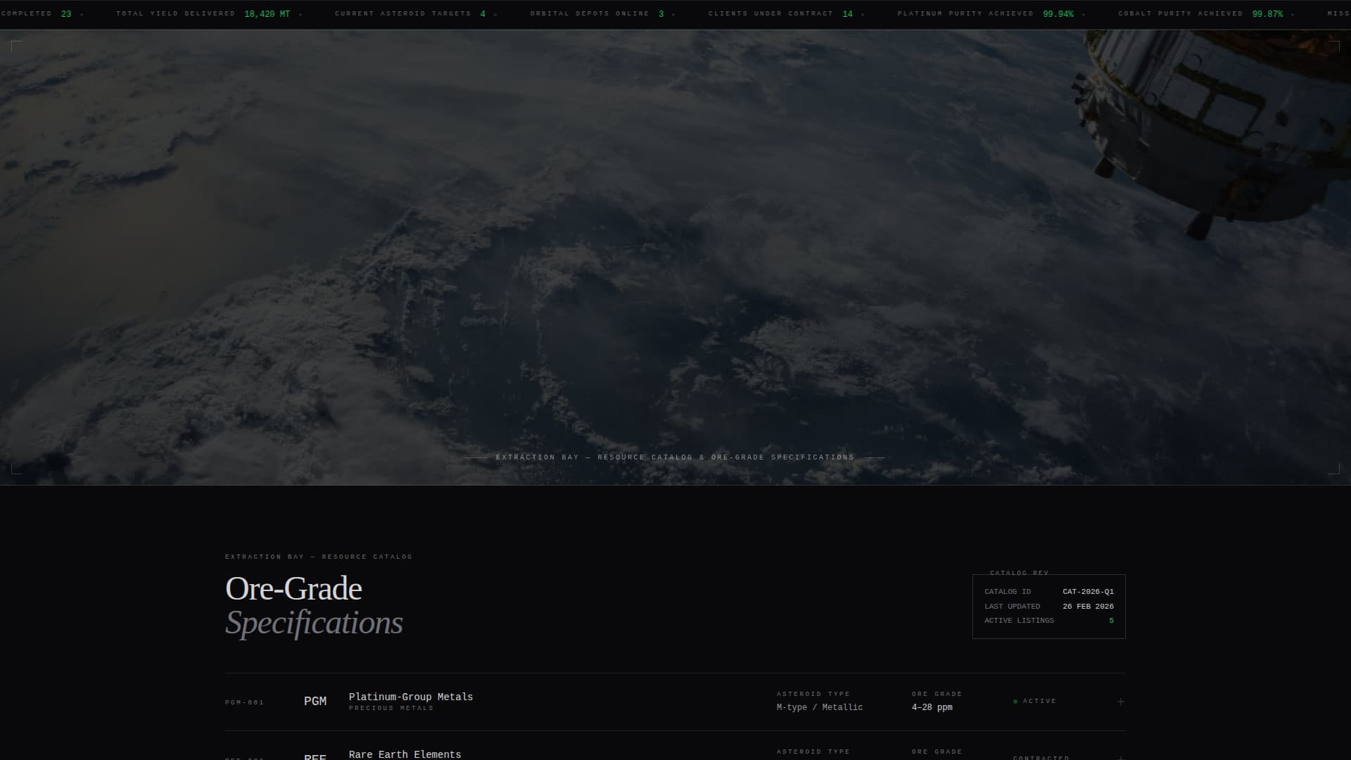 Specialist Space & Advanced Aerospace Professional Website Template