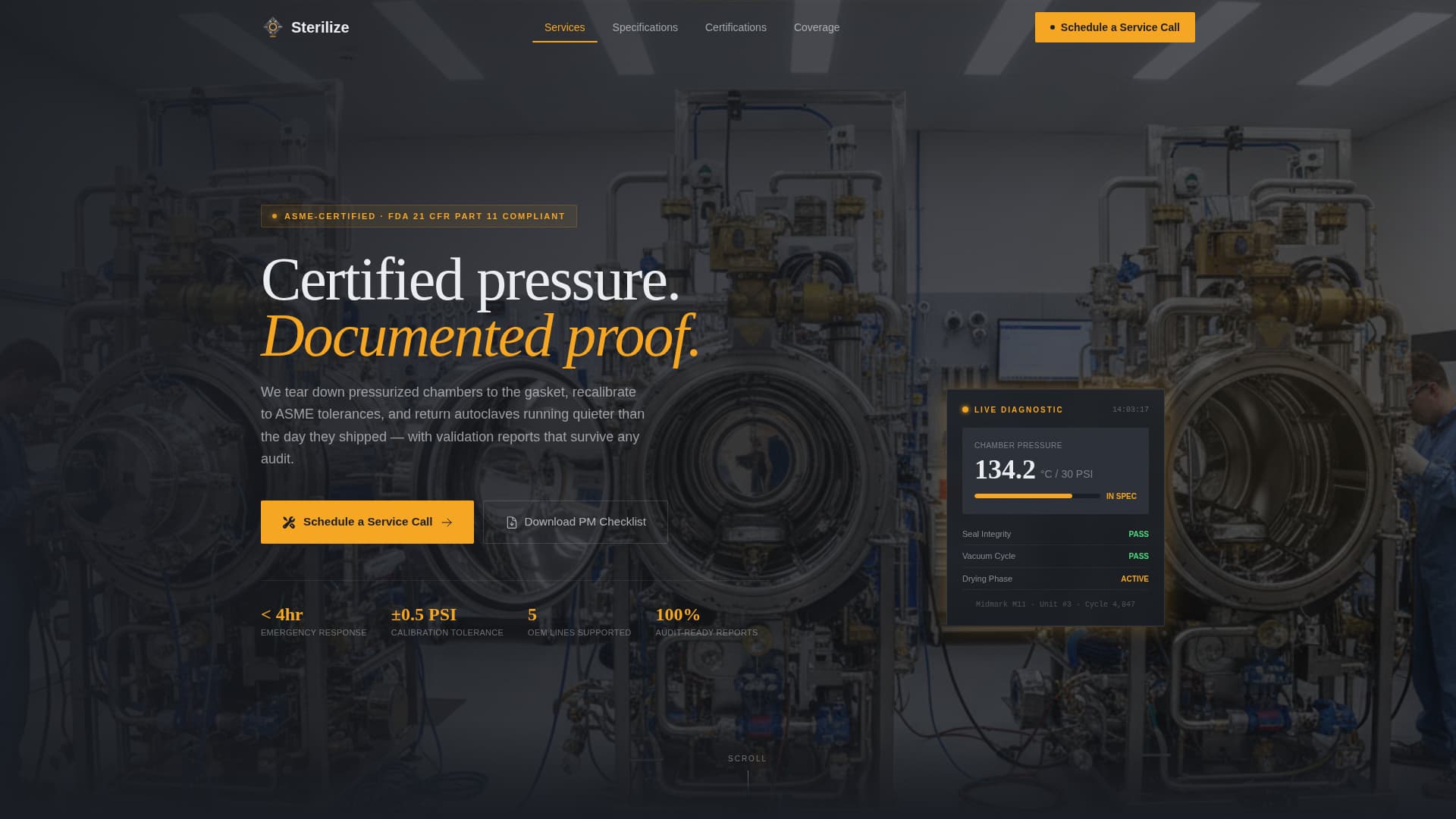 Advanced Manufacturing Processes Professional Website Template