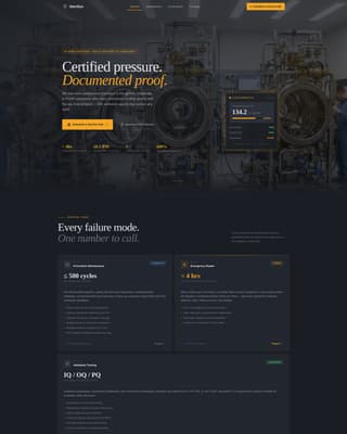 Advanced Manufacturing Processes Professional Website Template