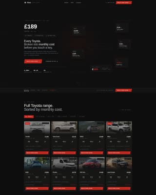 Fleet - Industrial Toyota Landing Page Template