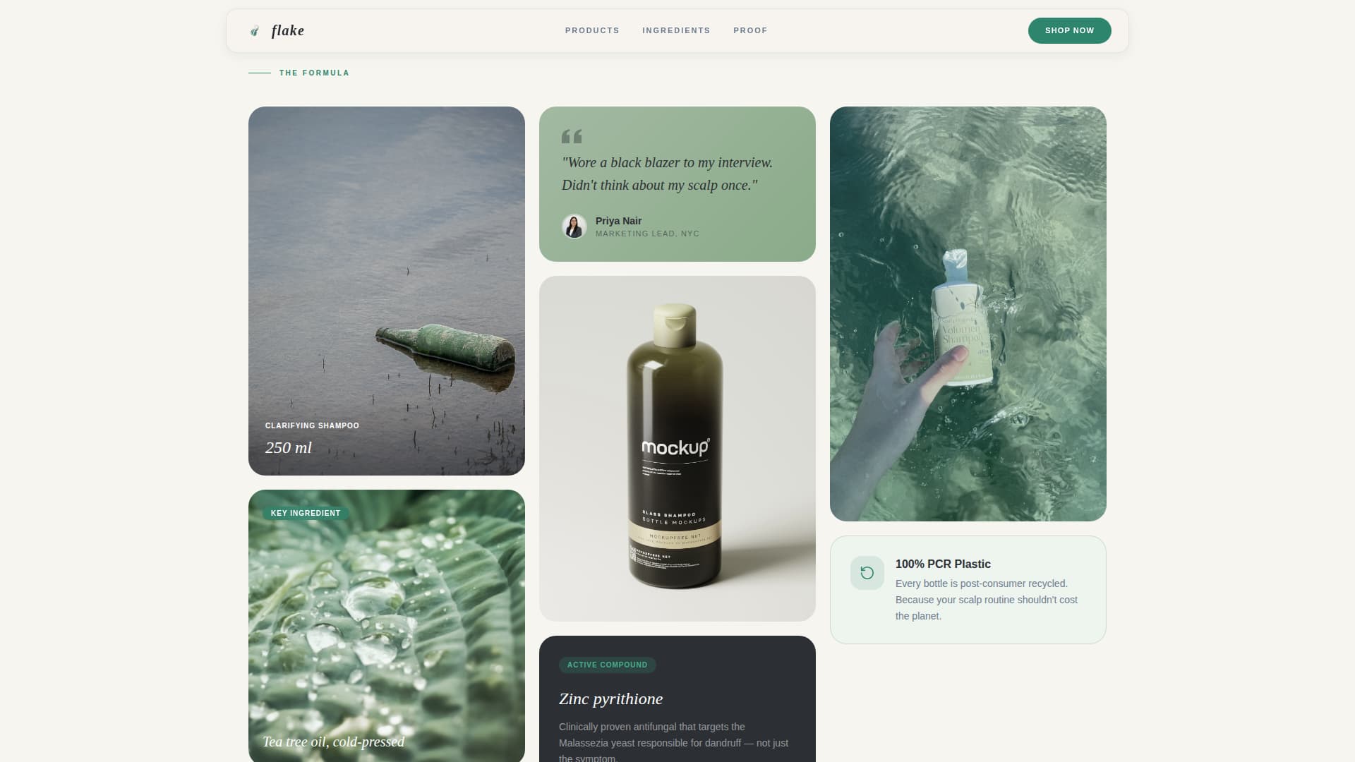 Hair Care Brand & Product Professional Website Template