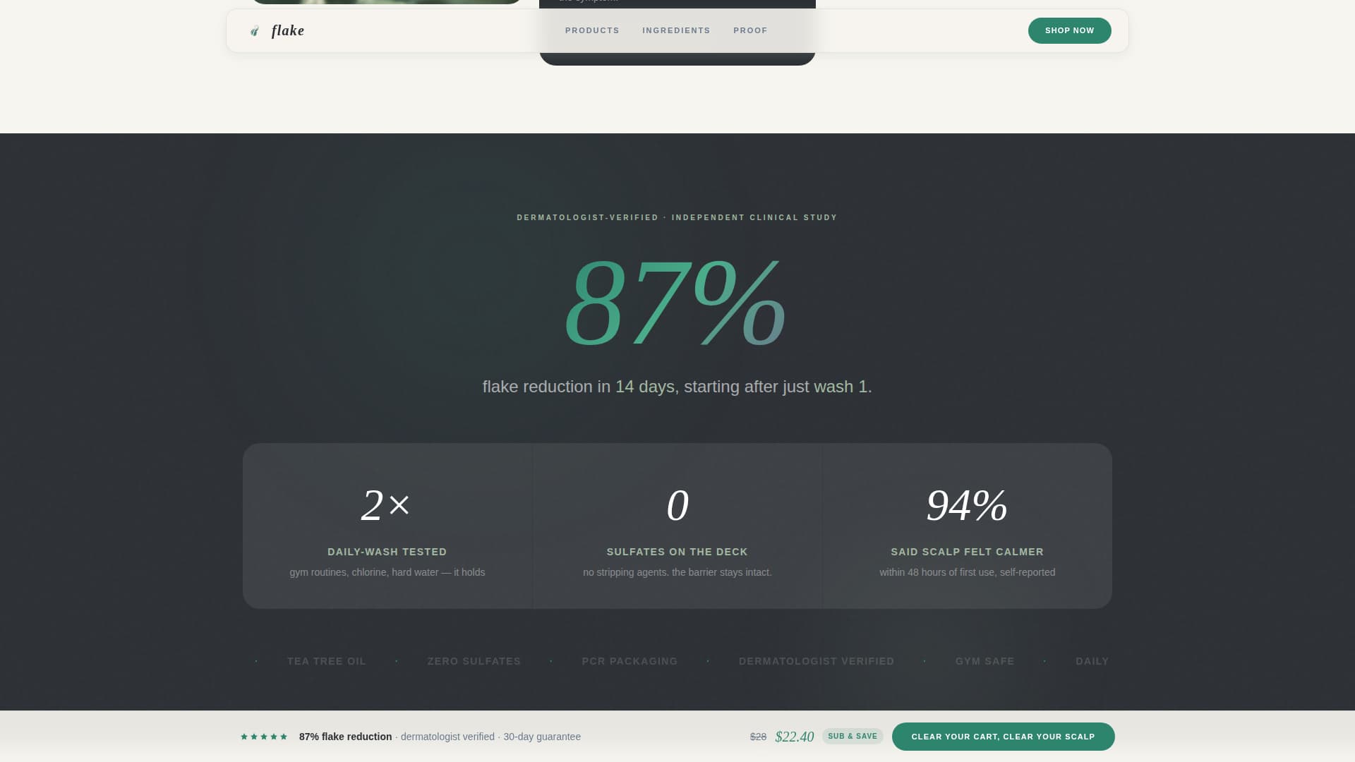Hair Care Brand & Product Professional Website Template