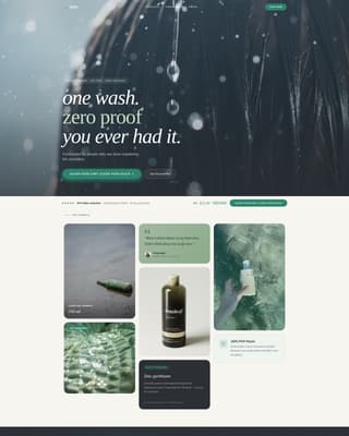 Hair Care Brand & Product Professional Website Template