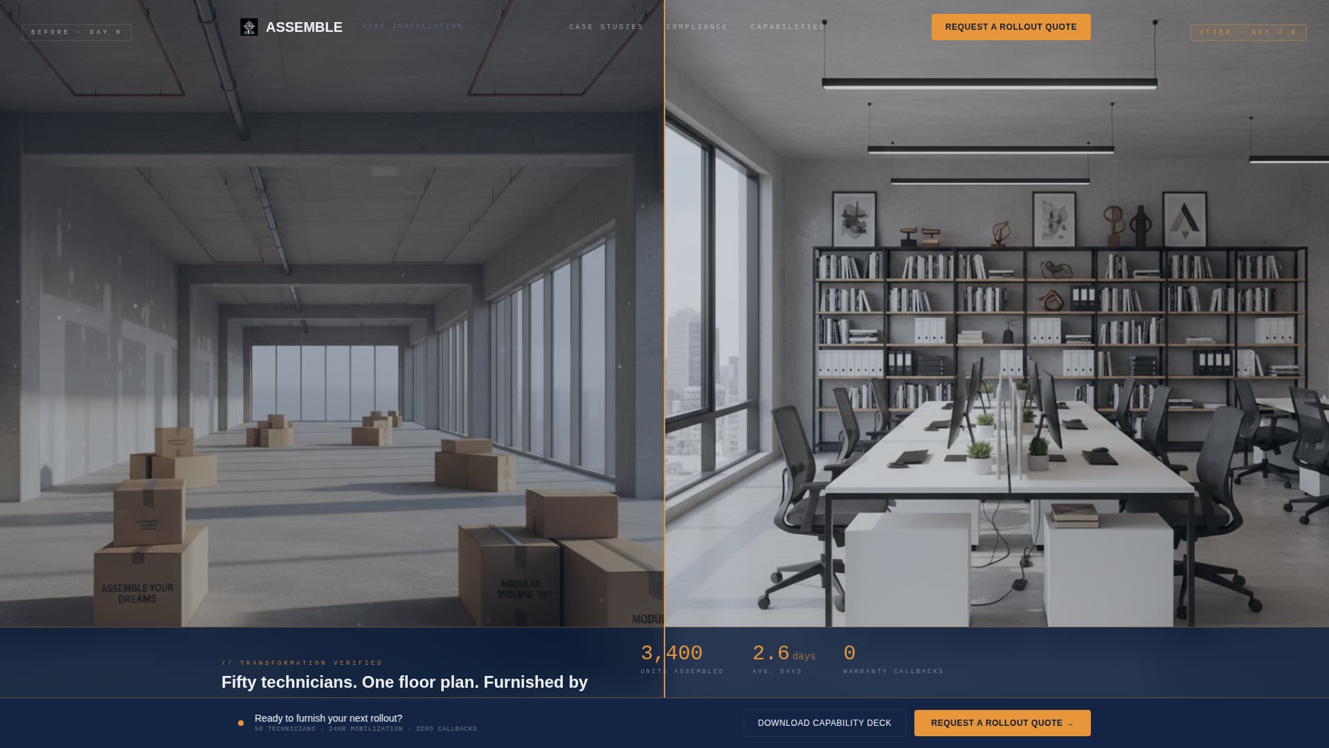Assemble — Expert Precision Assembly Landing Page Template