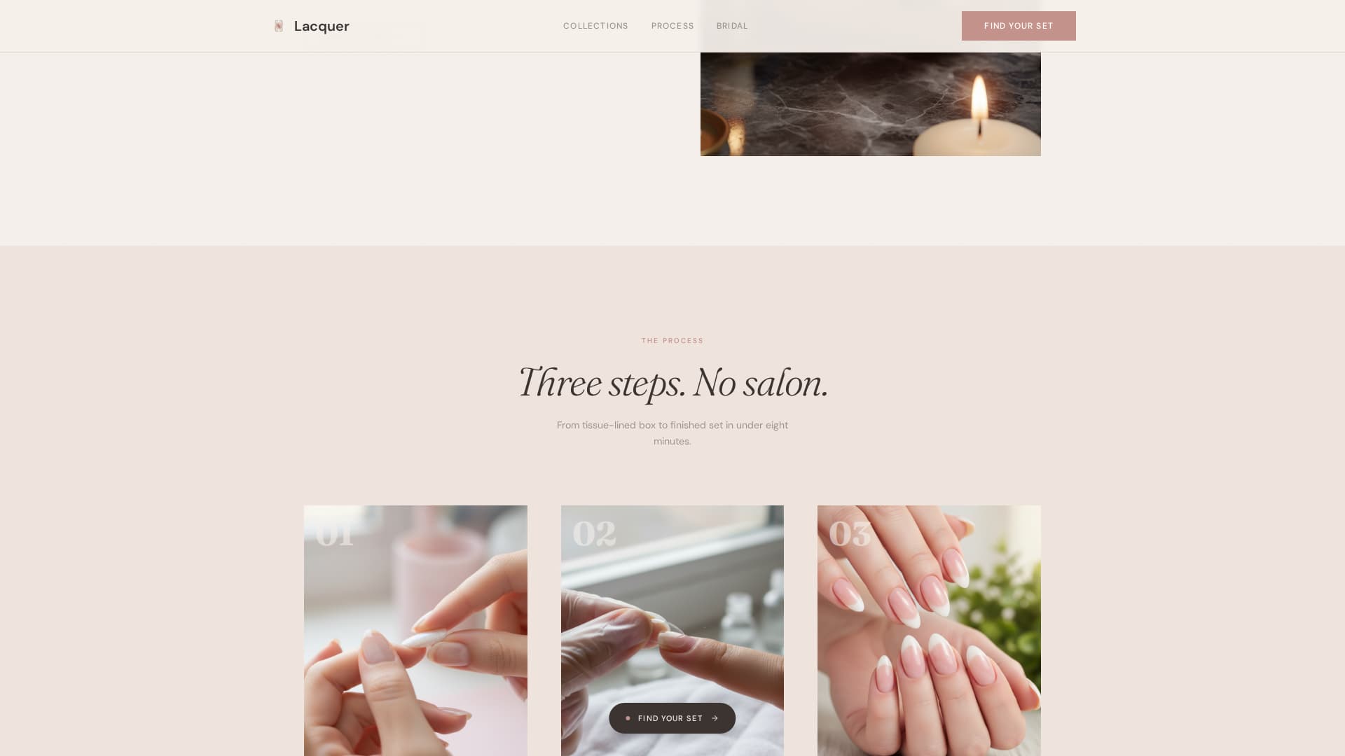 Nail & Lash Studio Blog Website Template