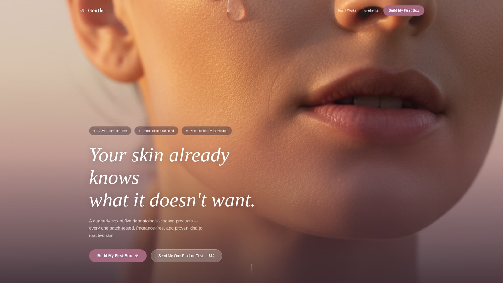 Sensitive Skin Beauty Reviews Website Template