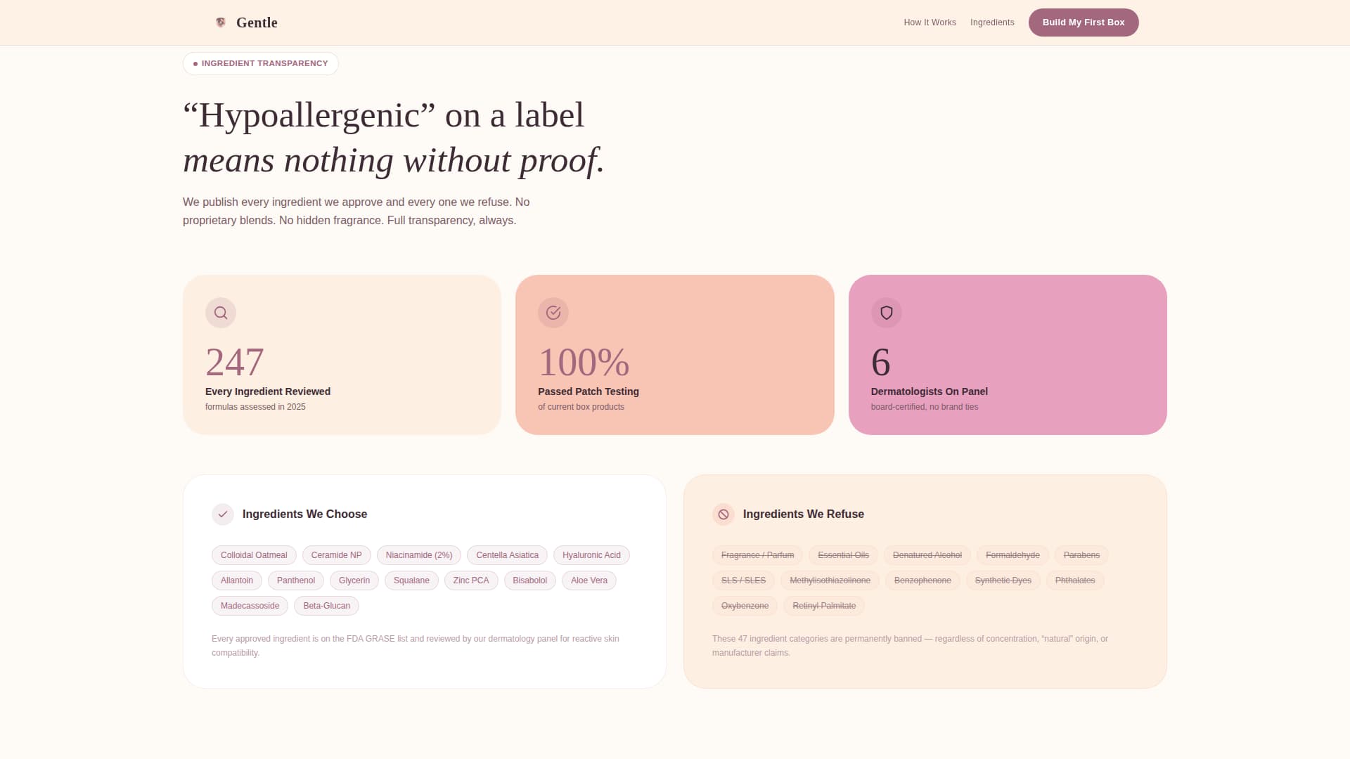 Sensitive Skin Beauty Reviews Website Template